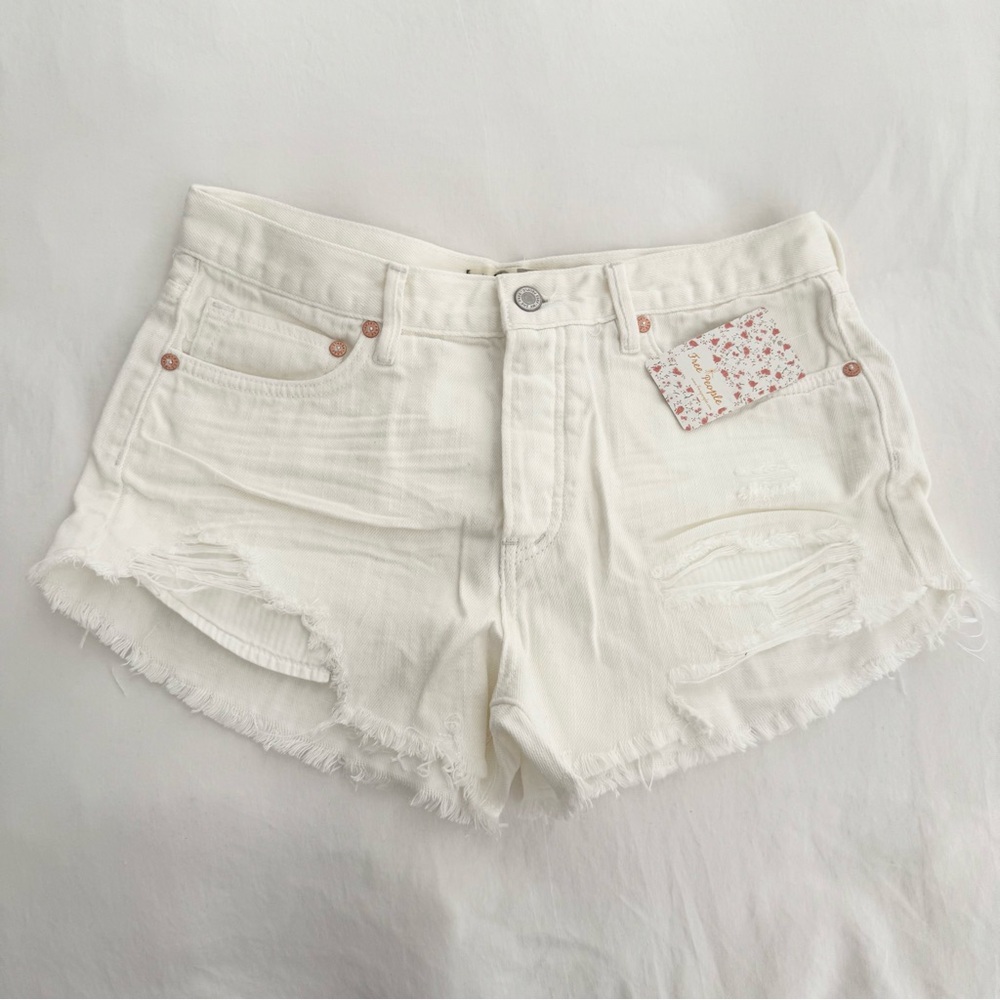 Free People Loving Good Vibrations Cutoffs
